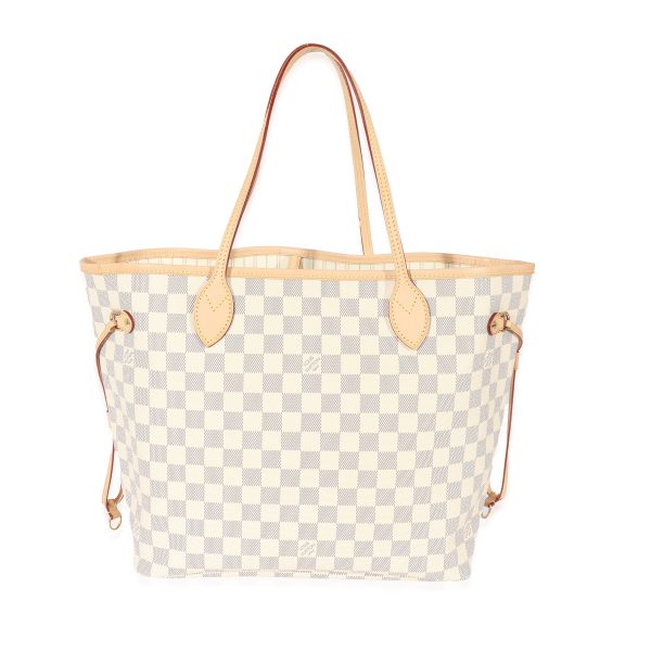 128933 pv Louis Vuitton Canvas Damier Azur Neverfull MM