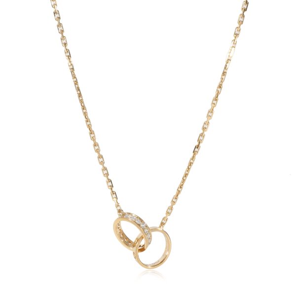 128961 fv Cartier LOVE Diamond Necklace in 18K Yellow Gold 022 CTW