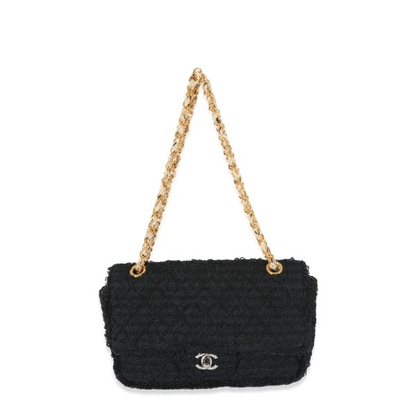 129015 bv Chanel Black Boucle CC Medium Flap Bag