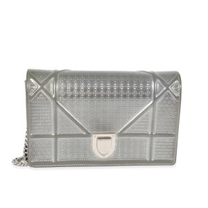 129021 fv Chanel Paris Shoulder Bag Silver Gray Ivory