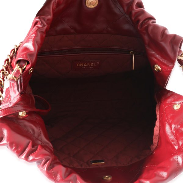 129024 bv a23ed07b 1f1b 450e bfa7 f8c7b20cef35 Chanel Burgundy Shiny Calfskin Small 22