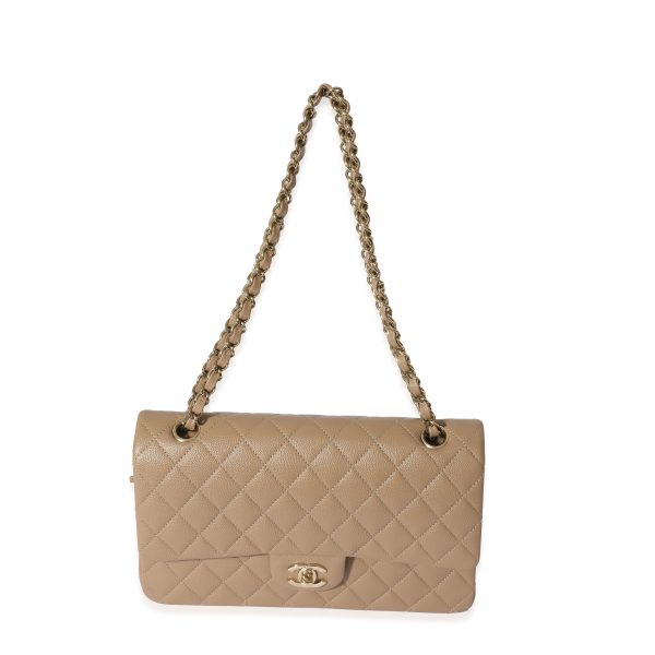 129034 bv 7cc36b42 06ee 47cc bd27 fd0d6b9d8c32 Chanel 22A Dark Beige Caviar Medium Classic Double Flap Bag