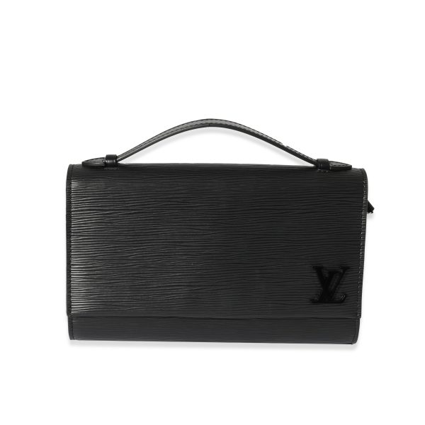 129058 fv Louis Vuitton Black Epi Clery