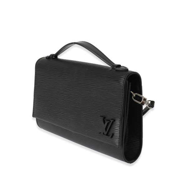 129058 sv Louis Vuitton Black Epi Clery