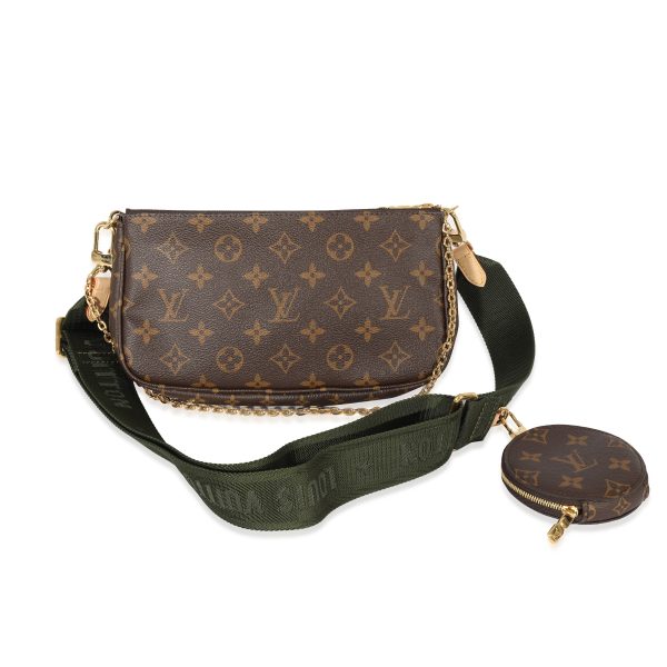 129067 stamp 3b5d594c 459b 41e8 9b20 fe2c827da1b6 Louis Vuitton Monogram Canvas Khaki Multi Pochette Accessoires