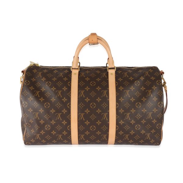 129108 pv Louis Vuitton Monogram Canvas Keepall Bandouliere 50