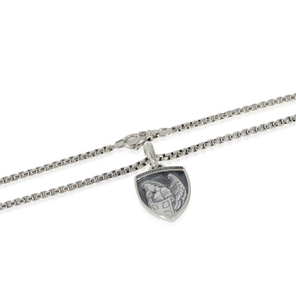 129110 clasp f3721f74 648c 4960 8827 bd76664b16b3 David Yurman St Michael Amulet Pendant in Sterling Silver