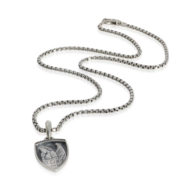 129110 pv ab069ae5 58e8 4e15 abcf 22d9b413a408 David Yurman St Michael Amulet Pendant in Sterling Silver