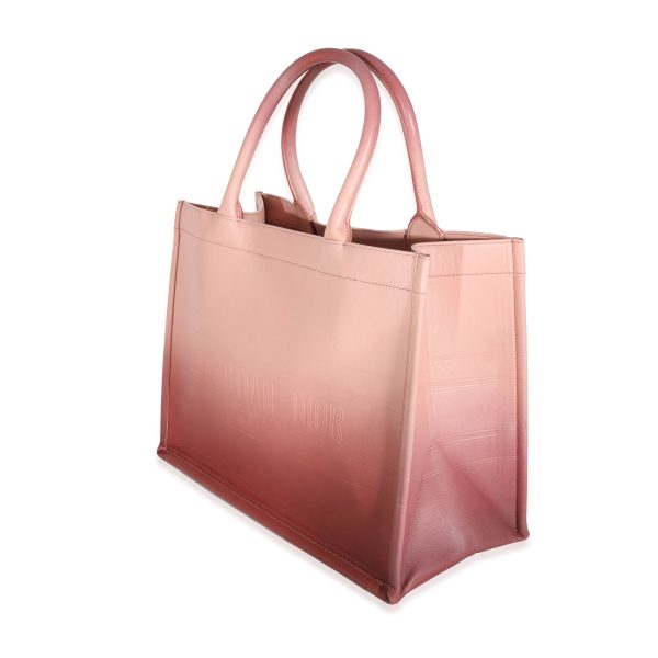 129114 sv f69b8098 0710 4789 ba93 09e082d26bac Christian Dior Pink Gradient Leather Medium Book Tote