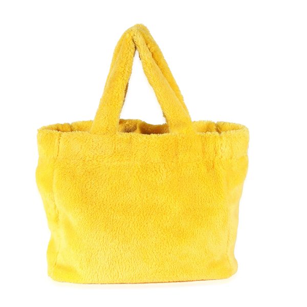 129115 pv 15e6592b deb1 48fa 870d 10c471e03172 Prada Yellow Black Logo Terry Tote