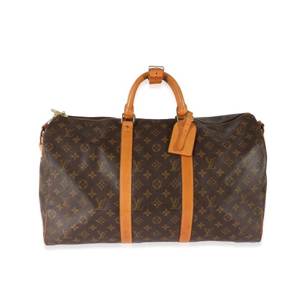 129145 fv Louis Vuitton Vintage Monogram Canvas Keepall Bandoulière 50