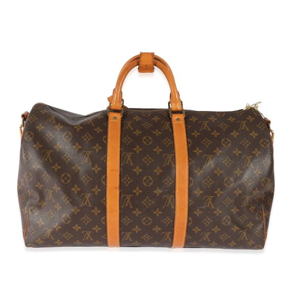 129145 pv Louis Vuitton Vintage Monogram Canvas Keepall Bandoulière 50