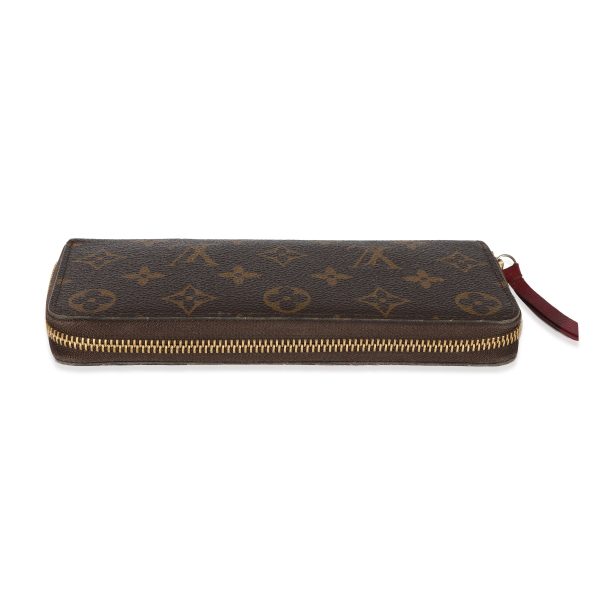 129173 stamp Louis Vuitton Monogram Canvas Clemence Wallet