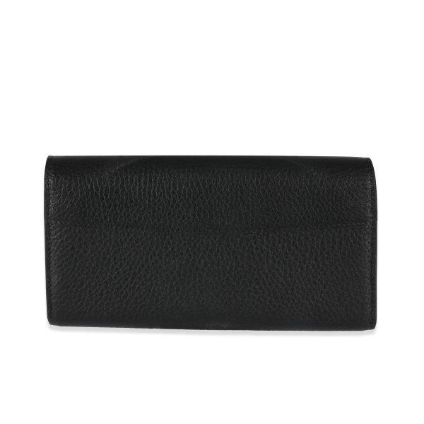 129224 pv Louis Vuitton Black Leather Capucines Wallet