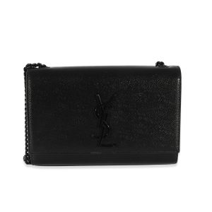 129225 fv Prada Shoulder Bag Handbag Clutch Bag Calf Leather Black