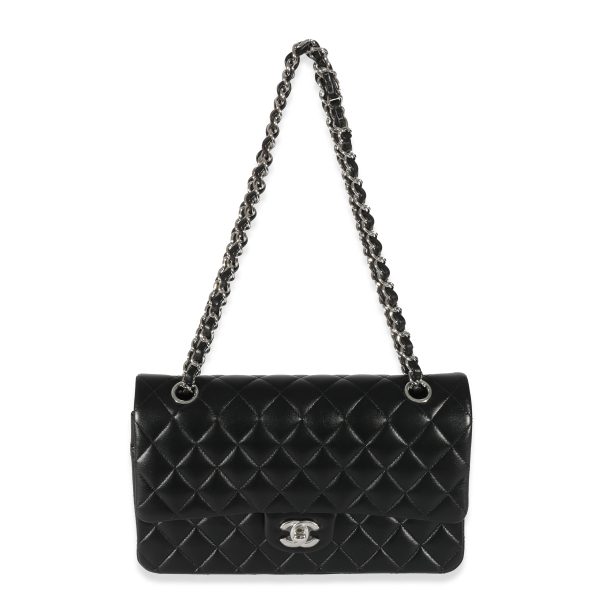 129272 bv dd89539e e49e 4756 8e2b 29543691f8fc Chanel Black Lambskin Medium Classic Double Flap