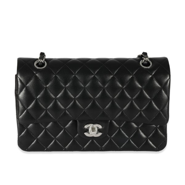 129272 fv 84da21e7 c450 4bdb 8a62 21a83fbb642f Chanel Black Lambskin Medium Classic Double Flap