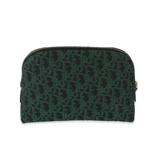 129288 pv eb74b411 8dc3 4bf6 a97a a802127e39e5 Christian Dior Canvas Green Oblique Cosmetic Pouch