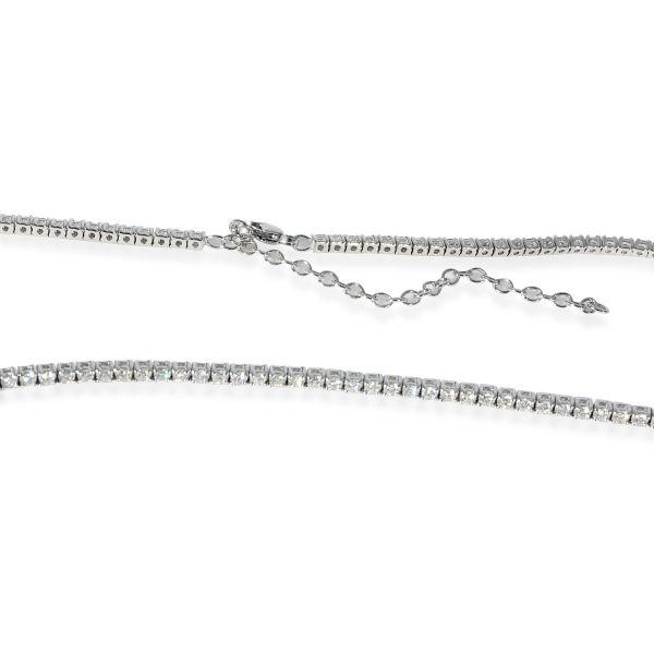 129346 clasp 7e8d15d3 40b7 42fb 8b48 f80d8114f9a4 Diamond Tennis Necklace in 14k White Gold 381 CTW