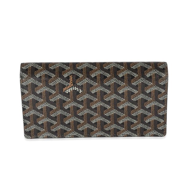 129380 pv Goyard Black Goyardine Richelieu Wallet