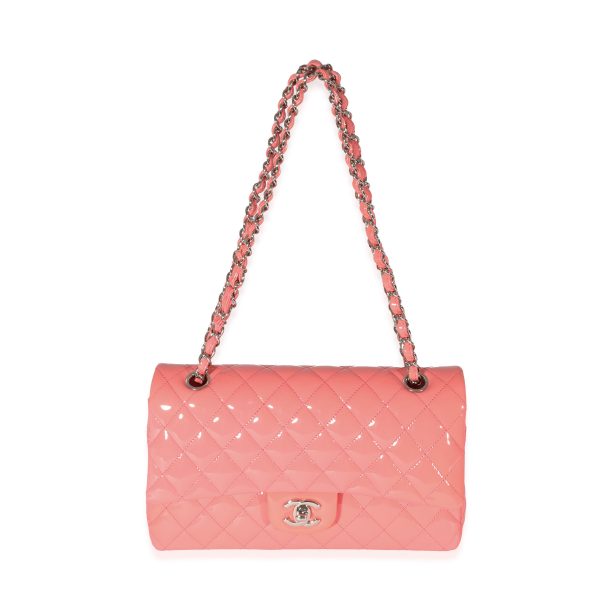 129386 bv 64f2e854 63a3 4250 bfd9 015ad493de7d Chanel Pink Patent Medium Classic Double Flap Bag