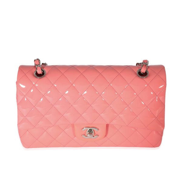 129386 fv 53962b57 97c4 4865 866a ee5e1a86cd38 Chanel Pink Patent Medium Classic Double Flap Bag