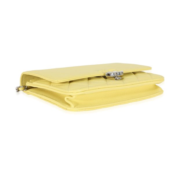 129414 bv Chanel Yellow Leather Urban Companion Wallet On Chain