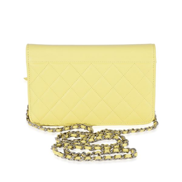 129414 pv Chanel Yellow Leather Urban Companion Wallet On Chain