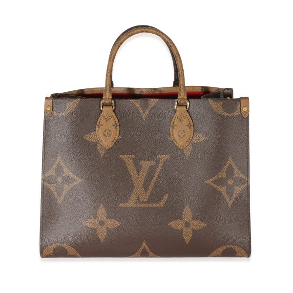 129418 fv Louis Vuitton Reverse Monogram Canvas Onthego MM