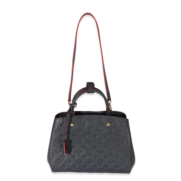 129429 bv Louis Vuitton Marine Rouge Empreinte Montaigne MM