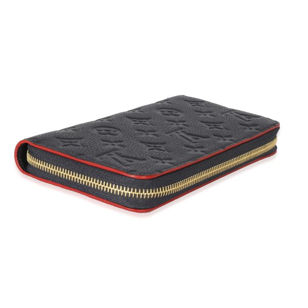 129430 clasp Louis Vuitton Marine Rouge Empreinte Zippy Wallet