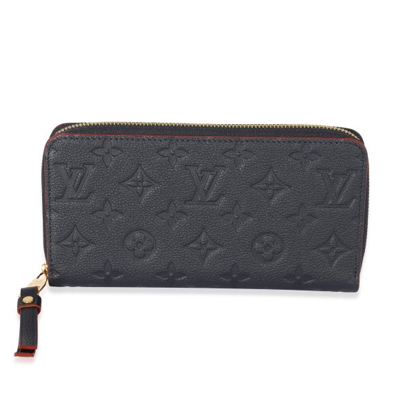 129430 fv Louis Vuitton Marine Rouge Empreinte Zippy Wallet