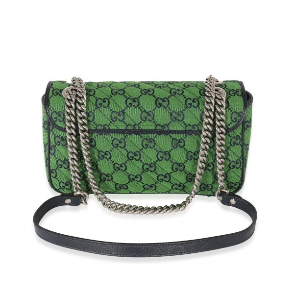 129433 pv Gucci Small GG Canvas Diagonal Marmont Bag