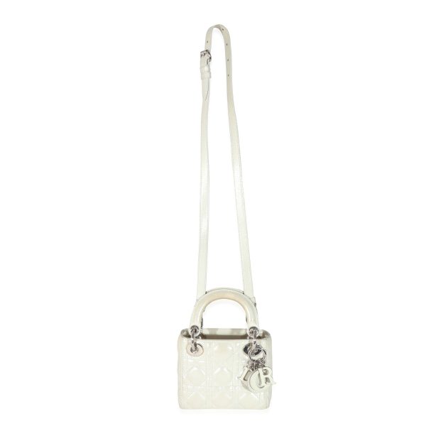 129435 bv e02456fc dd62 4bf7 b456 692523b5bf79 Christian Dior Metallic Pearl Nubuck Micro Lady Dior