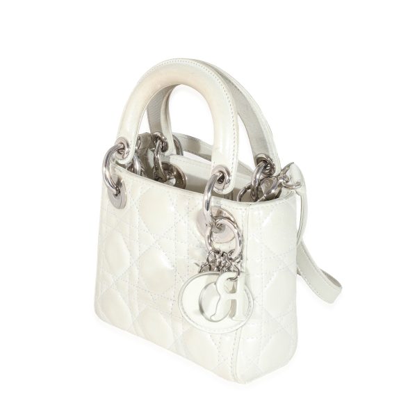 129435 sv a125718b 2cc0 4e7f 97d0 e48bba2f258b Christian Dior Metallic Pearl Nubuck Micro Lady Dior