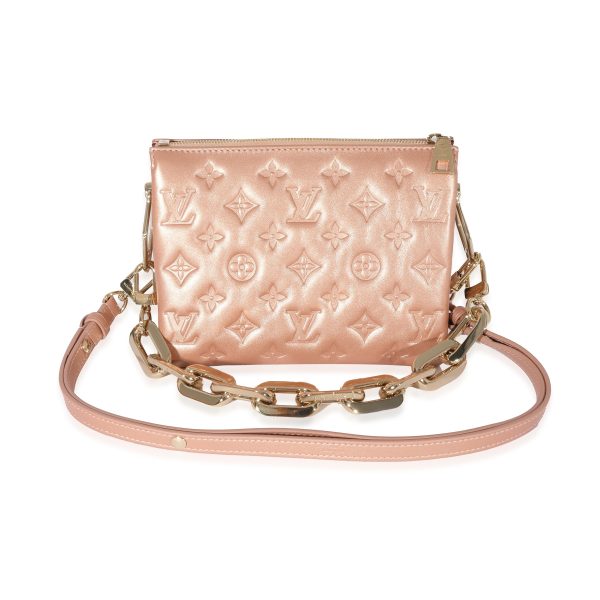 129441 pv Louis Vuitton Lambskin Pink Gold Coussin BB H27