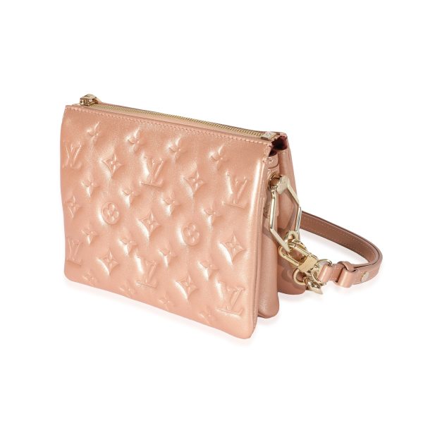 129441 sv Louis Vuitton Lambskin Pink Gold Coussin BB H27