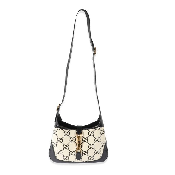 129457 bv 0e56f031 a6f5 4f51 abd2 b5768b753a3b Gucci Black White GG Small Jackie 1961 Bag