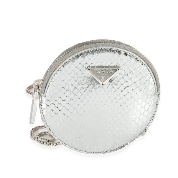 129479 fv 9c8e6244 588f 4634 985f b396305e64b4 Prada Ayers Silver Round Mini Pouch