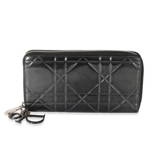 129481 fv 1ab1b478 918b 4624 9fec 90fc6852909d Louis Vuitton Trunk Zippy Wallet Long Wallet Monogram Eclipse Black