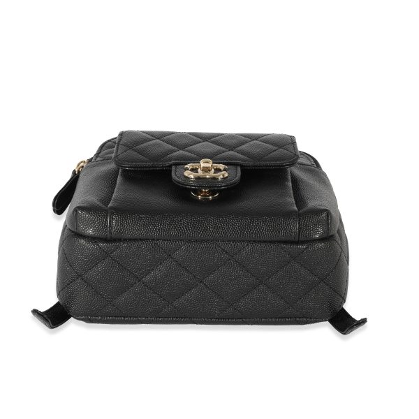 129498 stamp c55d562d 1b16 4da8 bcda 7d2fafc8951a Chanel Black Caviar Mini CC Day Backpack