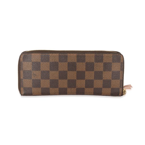 129507 pv Louis Vuitton Damier Ebene Coated Canvas Clemence Wallet