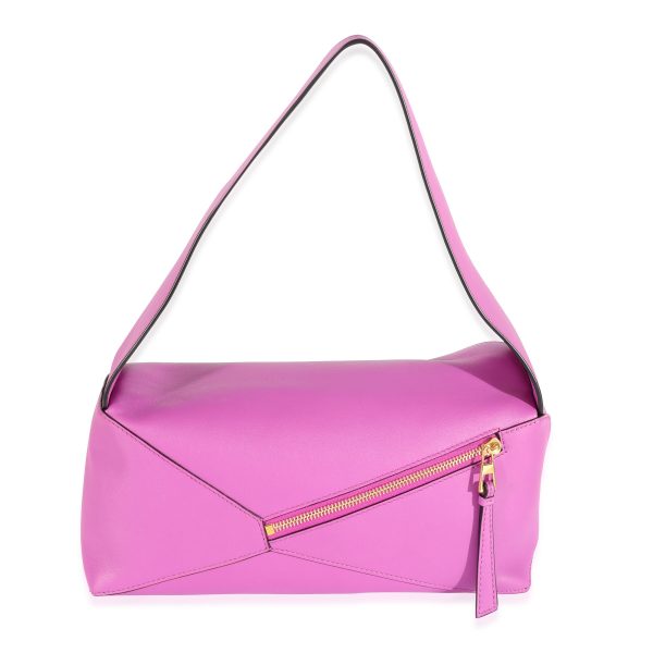 129543 pv Loewe Fuchsia Leather Puzzle Hobo