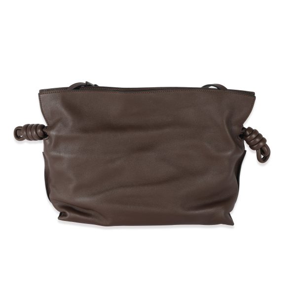 129549 fv Loewe Chocolate Nappa Medium Flamenco Clutch