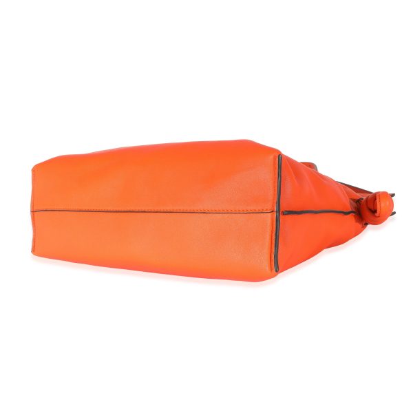 129553 box 62cc8a64 4fae 47ad 9471 1191570a59c3 Loewe Orange Nappa Medium Flamenco Clutch