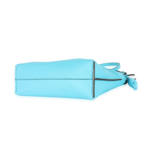 129554 box e372c00a 9e68 43f5 b27d 9ca8b25ad52f Loewe Blue Cyan Nappa Mini Flamenco Clutch