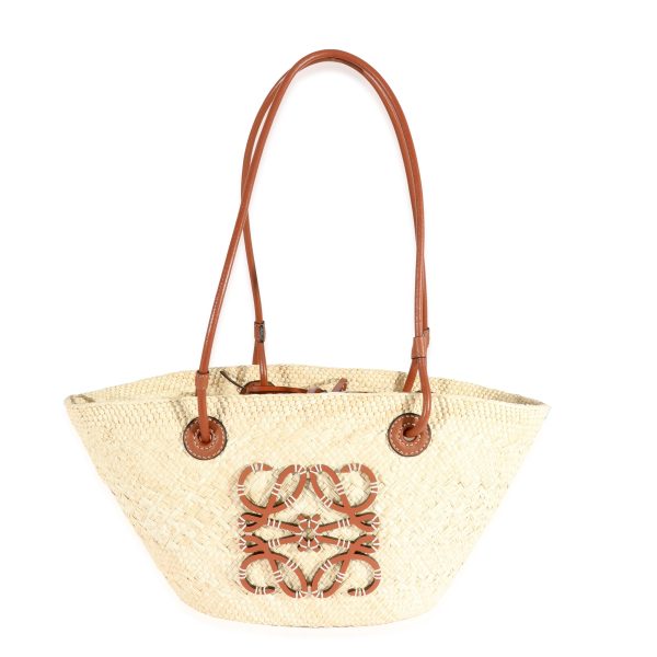 129567 fv 98765015 1b48 4b6d 8c29 e7db32b8462e Loewe Raffia Small Anagram Basket Tote