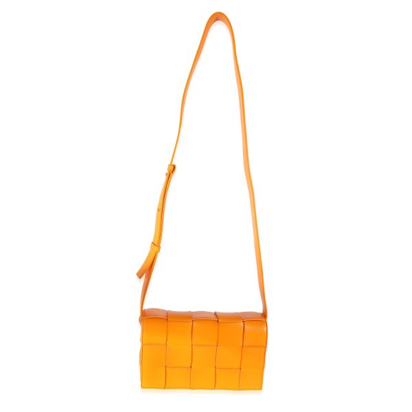 129611 bv 87056dfa b6a4 4815 aab8 71a2edb05eb4 Bottega Veneta Orange Leather Cassette