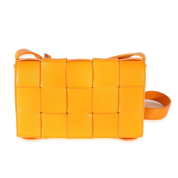 129611 fv 639e3911 0a50 435a 916e ad8d322f29ba Bottega Veneta Orange Leather Cassette