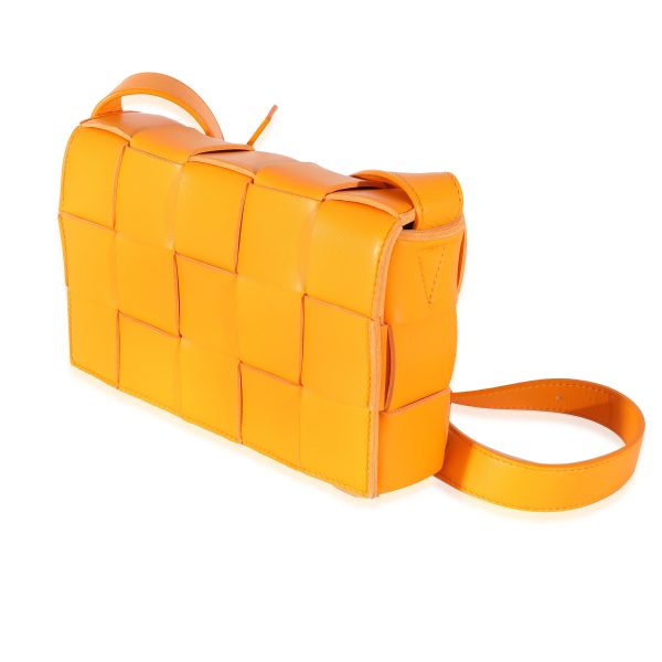 129611 sv e435efb4 979e 44c5 bfa9 67a30e5e03ec Bottega Veneta Orange Leather Cassette